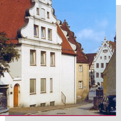 Historische Ansicht von Wemding - Pfarrhofgasse